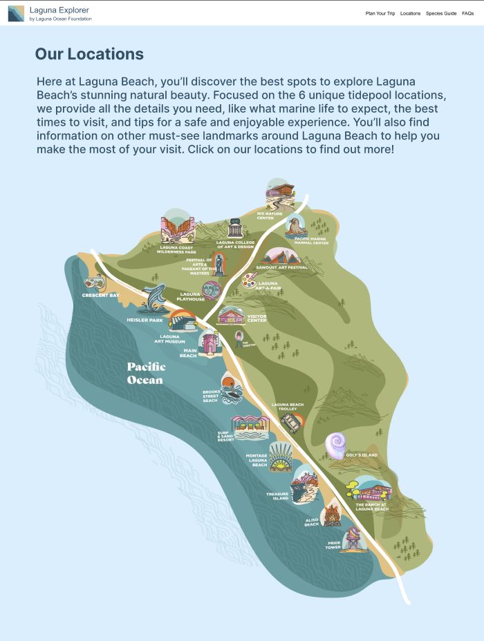 High fidelity location map screen