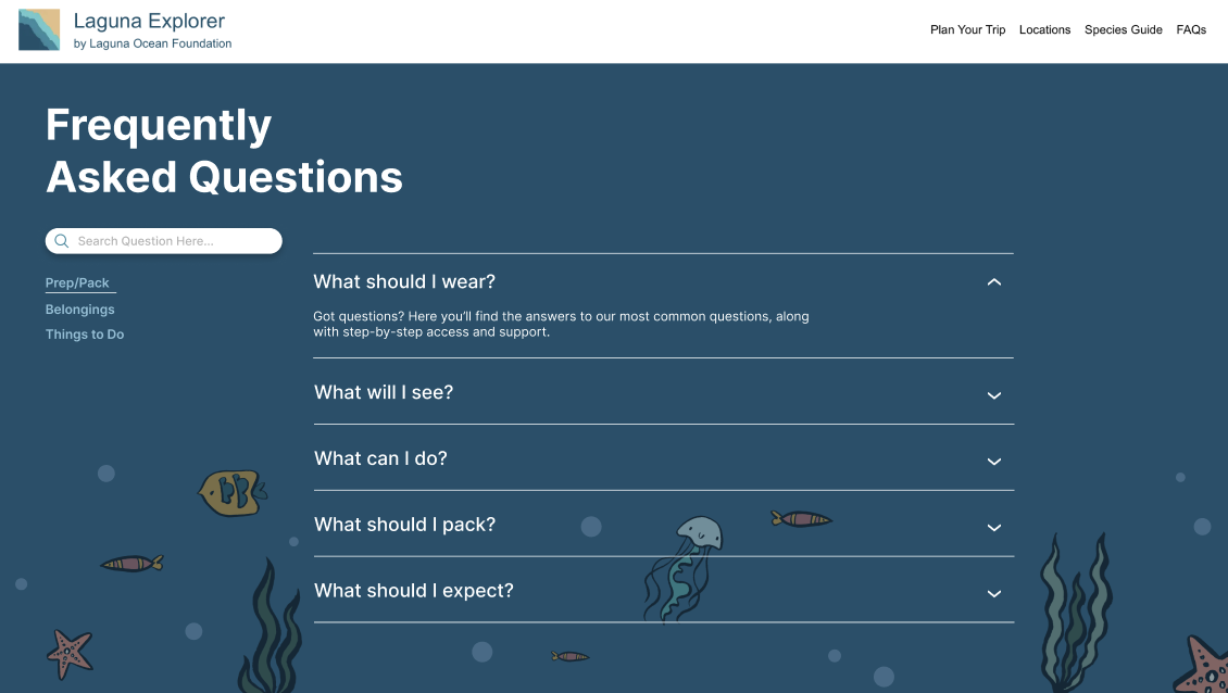 FAQ redesign version three
